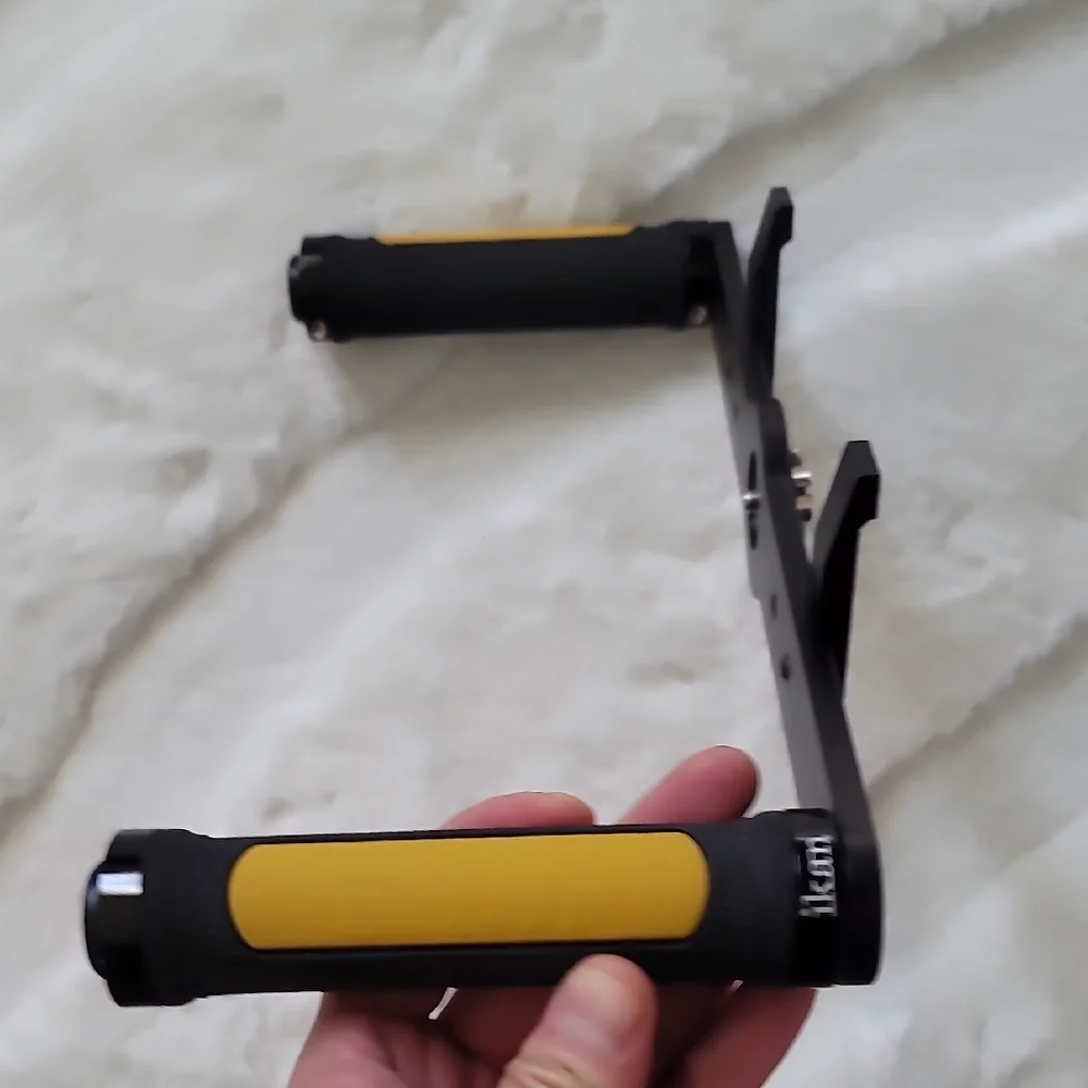 Ikan Black and Yellow Dual Handle Camera Stabilizer